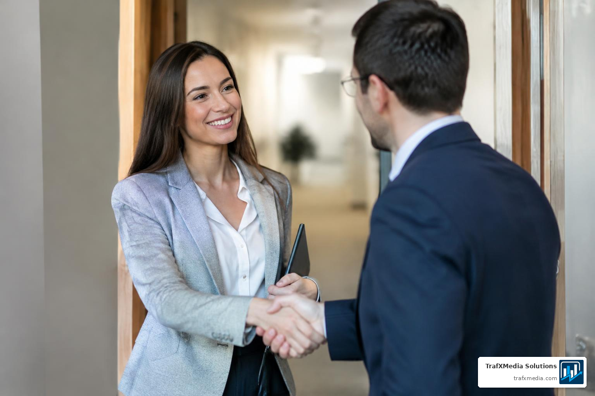 Accountant Thanking a Client After a Meeting